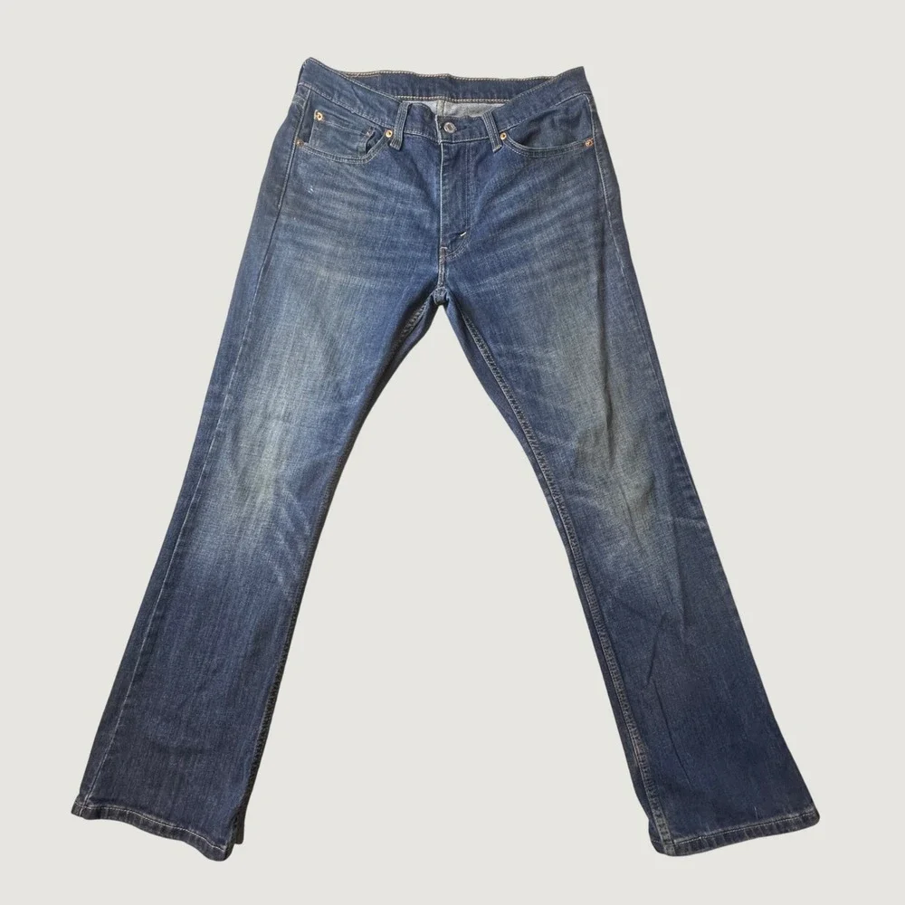 Levi's 527 Jeans Mens 32x30 (33x29) Blue Slim Bootcut Stretch Medium Wash Denim